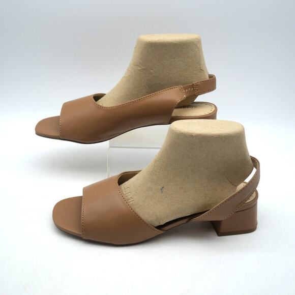 NEW Adrienne Vittadini Women's 8 Adino Slingback Sandal Tan Brown - Picture 3 of 10